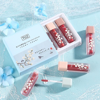 Set son tặng TUZ kem nhung lì mềm mướt dưỡng ẩm không chì nội địa Trung