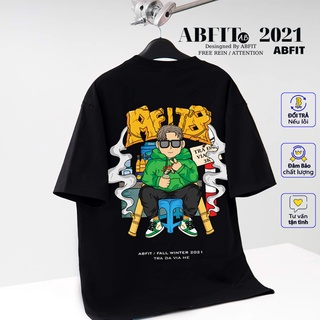áo thun tay lỡ unisex phông nam nữ ABFIT form rộng thun cotton tee bacsic freesize hà nội sài gòn