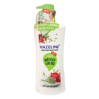 Sữa Tắm Dưỡng Trắng Hazeline Matcha &amp; Lựu Đỏ (670g)