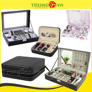Hộp Đựng Đồng Hồ &amp; Trang Sức Vỏ Da Cao Cấp Chính Hãng SAIKE