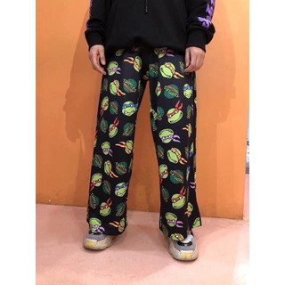 Quần dài hoạt hình unisex - Quần dài cartoon hoạ tiết ninja rùa ulzzang ống rộng