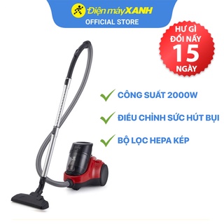 Máy hút bụi dạng hộp Electrolux EC41-6CR công suất hút 330W có đầu hút khe - Chính hãng BH 2 năm