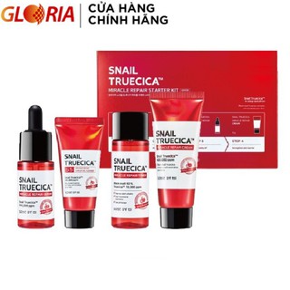 Bộ Kit Dưỡng Phục Hồi, Tái Tạo Da Chiết Xuất Ốc Sên Some By Mi Snail Truecica Miracle Repair Starter Kit 90ml