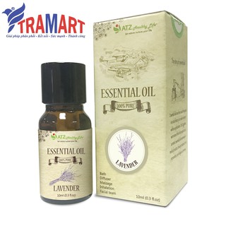 Lọ tinh dầu 10ml ATZ1377 Lavender (Oải hương) (100% thiên nhiên, Xuất xứ Ấn Độ)