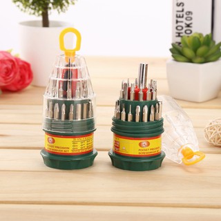 Bộ tua vít đa năng 31PC bộ tua vít 31 loại đầu thay thế đa dụng phù hợp với tất cả các loại ốc vít