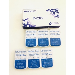 Tặng ngâm (8.6/14.2) Kính áp tròng 3 tháng cận >15 MAXVUE Hydrosoft  (Malaysia)