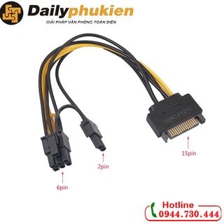 Cáp nguồn sata sang 8 pin cho card đồ họa dailyphukien