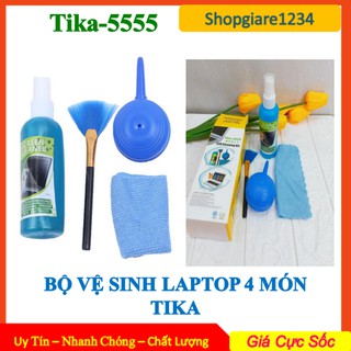 Bộ vệ sinh Laptop, Máy tính TIKA-5555. Dụng cụ vệ sinh laptop, điện thoại, LCD, Ipad tiện lợi