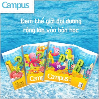 Lốc 5 quyển Tập Campus 4 ô ly Under The Sea 96 Trang
