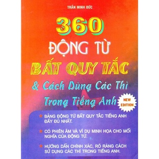 Sách - 360 động từ bất quy tắc và cách dùng các thì trong Tiếng Anh - kèm 1 bút chì