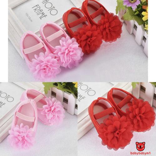 Giày búp bê đế mềm chống trượt xinh xắn dành cho bé gái từ 0-18 tháng tuổi