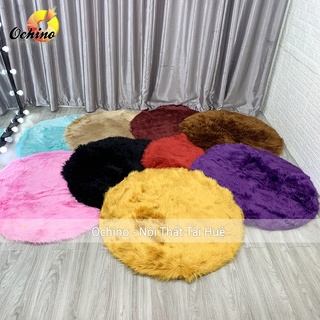 [ Lông Dày] Thảm Lông Tròn Loại Đẹp Cao Cấp Dày Mịn Nhiều Màu Đường Kính 1M (Ảnh Thật Và Video)
