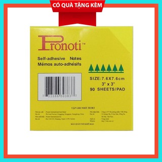 Giấy Nhớ Pronoti 3x3 Dạ Quang Nhiều Màu