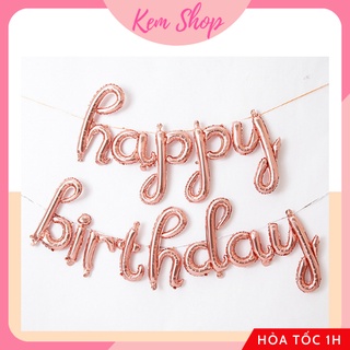Bóng Chữ Liền Happy Birthday Trang Trí Tiệc Sinh Nhật - K101
