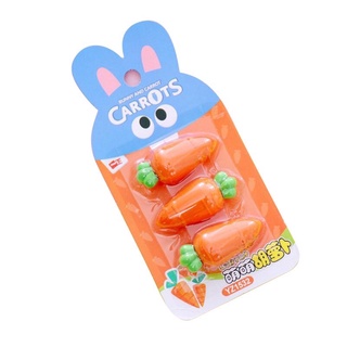 Set 3 Cục Tẩy Gôm Tẩy Hình Cà Rốt Siêu Đáng Yêu_Tiệm Nhà Thảo