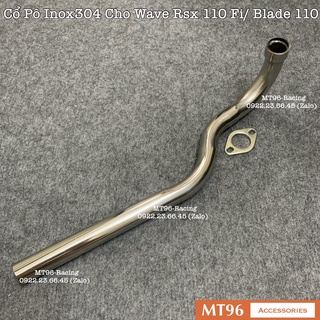 Cổ Pô Inox Cho Wave Rsx 110 Fi Chuẩn Inox304 Dày Dặn Không Gỉ Sét