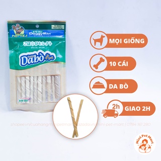 Que da bò tự nhiên DOGGYMAN (10 cây) - snack, bánh thưởng cho chó