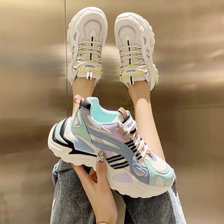 Giày Thể thao nữ độn đế sneaker phản quang Youka
