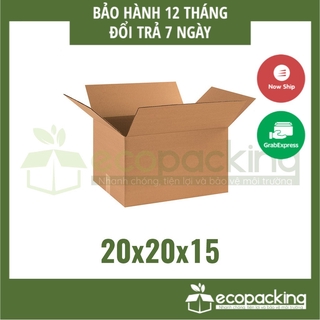 [XẢ KHO] Combo 50 thùng hộp carton 20x20x15 cm đóng gói giao hàng
