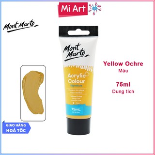 Màu Acrylic Mont Marte 75ml - Yellow Ochre - Acrylic Colour Paint Signature 75ml (2.54oz) - MSCH7505