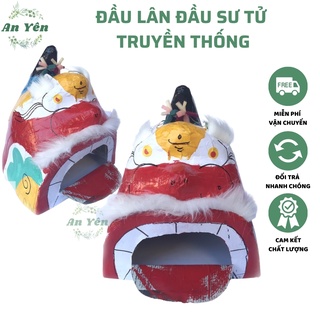 Đầu lân giấy bồi truyền thống