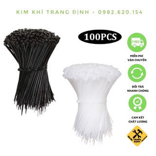 Dây rút, dây thít các loại (100 sợi) màu trắng