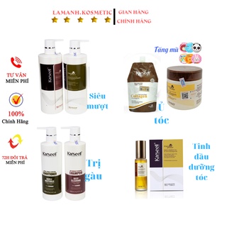 Dầu gội collagen karseell maca phục hồi tóc hư tổn khô sơ kiềm dầu sạch gàu, cặp gội xả chính hãng 500ml – 800ml