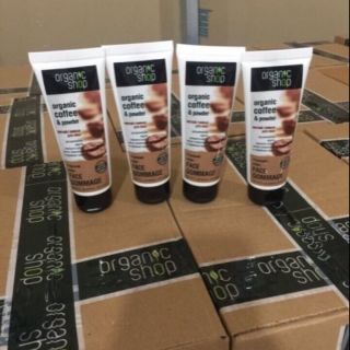 Túp tẩy tế bào chết oganic cafe và sugar dùng cho mặt