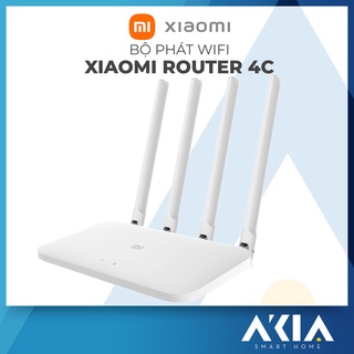 Bộ Phát Sóng Wifi Tốc Độ Cao Xiaomi Mi Router 4C Bản Quốc Tế - Router 4 Ăng Ten Xuyên Tường, Thiết Kế Mỏng Đẹp