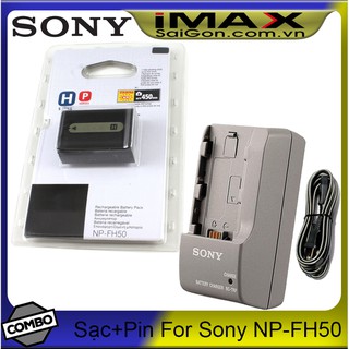 Bộ 1 pin 1 sạc máy ảnh cho Sony NP-FH50