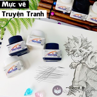 Mực Vẽ Truyện Tranh - Manga Skyists (Đen, Trắng - 30ml)