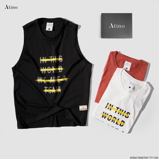 Áo Tank Top Nam WORLD ATINO Chất Cotton Thoáng Mát form Regular TT1109