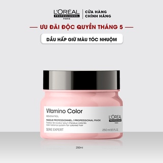 [Mã COSPPD05 giảm 10% đơn 400K] Dầu hấp giữ màu tóc nhuộm L'Oréal Professionnel Serie Expert Vitamino Color 250ml