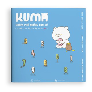 Sách ehon - Kuma khám phá những con số - dành cho các bé từ 2-6 tuổi