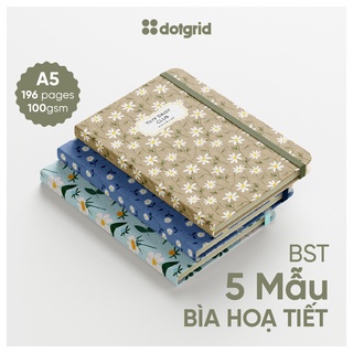 Sổ tay Etoxic Flowers A5 dành cho Bullet Journal 196 trang (Chấm/Caro/Kẻ ngang/Trơn)