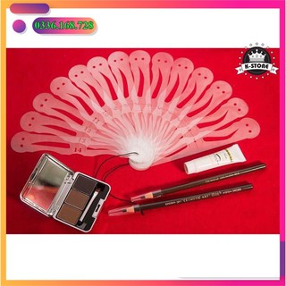 {FREESHIP} KHUÂN KẺ LÔNG MÀY AURA 14 DÁNG( SIÊU ĐẸP) KHUÂN KẺ LÔNG MÀY TIỆN DỤNG TẶNG KÈM CHÌ KẺ MÀY
