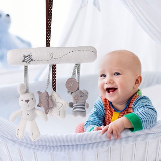 Thú nhồi bông hình thỏ treo xe đẩy em bé