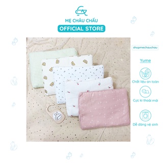 [Đủ Mẫu] Gối Xô Muslin Organic Yume Kích Thước 30*40cm (Dùng được cho bé từ 2 tháng)