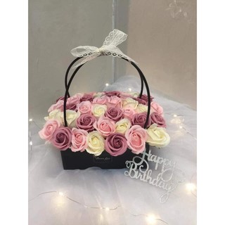 GIỎ HOA SÁP SIÊU XINH 28-30 BÔNG