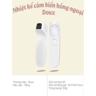 Nhiệt kế cảm biến hồng ngoại Doux đo nhiệt độ cho bé, nhiệt độ sữa, nước