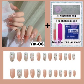 Móng tay giả kèm keo dài nhọn  YOU NAILS  (Ym)