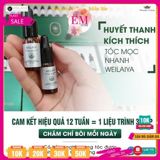 Kích thích mọc tóc nhanh với huyết thanh serum mọc tóc weilaiya 8 lọ x5ml