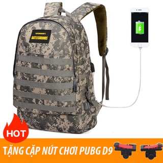 Balo 3 Pubg Chống Nước - Tặng Kèm Cặp Nút Chơi Pubg Mobile D9