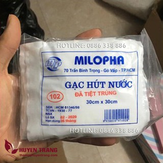 10 MIẾNG Gạc y tế đắp mặt nạ tiệt trùng