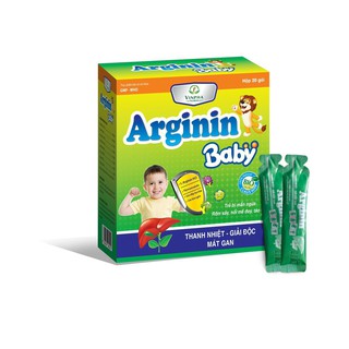 Siro Mát Gan Giải Độc Cho Bé Arginin Baby – Hết Dị Ứng, Mẩn Ngứa, Nổi Mề Đay, Rôm Sảy, Táo Bón, Nhiệt Miệng - Hộp 20 Gói