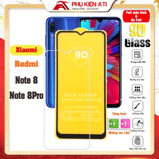 Kính Cường Lực Xiaomi Redmi Note 8 / note 8 Pro-Full màn hình và trong suốt [Freeship 50k]  Phụ kiên ATI