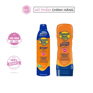 Xịt chống nắng thể thao kháng nước Banana Boat Sport Ultra Clinically Proven Sunscreen SPF 50++