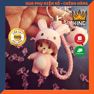 Móc Khoá Hình Các Em Bé Ngộ Nghĩnh ✓ THỎ HỒNG ✓ Mẫu Mã Độc Đáo, Mới Nhất 2018 ( Có Kèm Chuông )