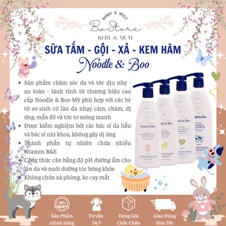 Sữa Tắm Gội Xả - Kem Hăm Cao Cấp Noodle &amp; Boo 473ml cho bé từ sơ sinh [Hàng Air]