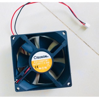 Quạt tản nhiệt 8cm nguồn 12v-quạt thông gió-quạt máy ấp trứng
